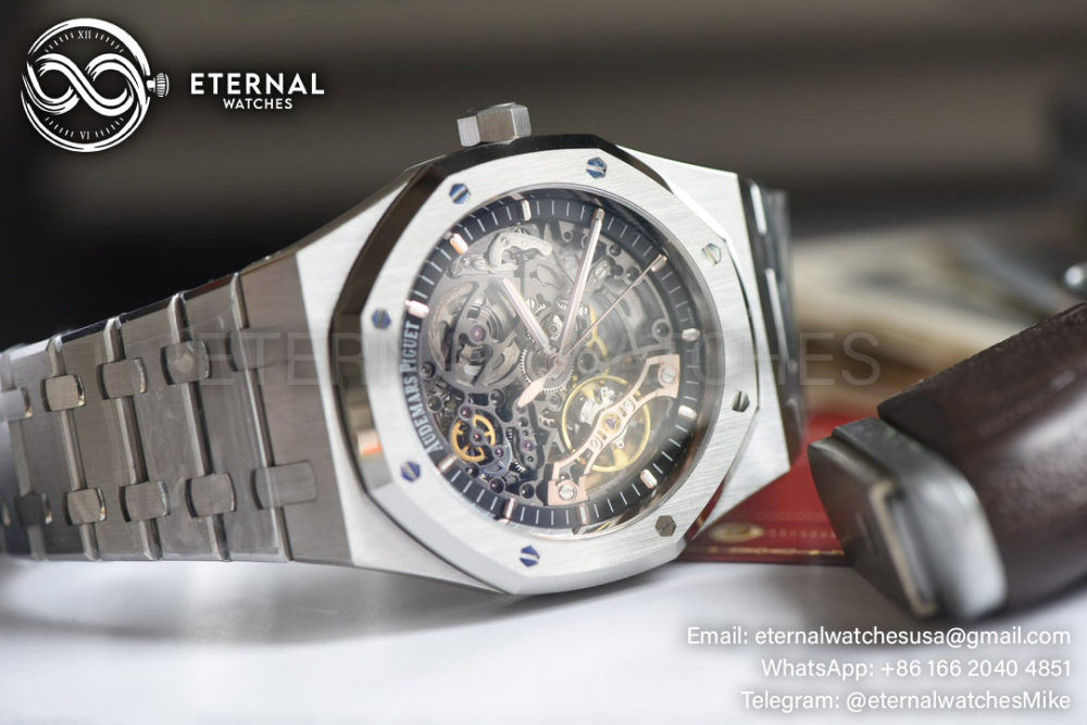 AP - Royal Oak 15407 41mm SS/SS Skeleton Dial THBF SH3132 V2 Super Clone