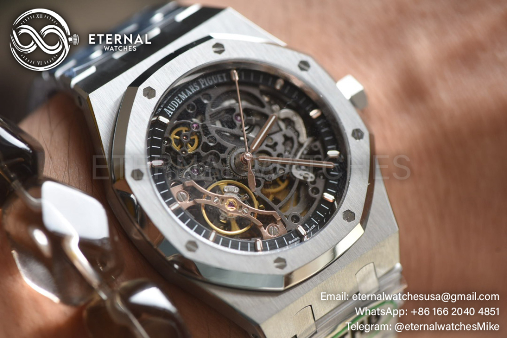 AP - Royal Oak 15407 41mm SS/SS Skeleton Dial THBF SH3132 V2 Super Clone