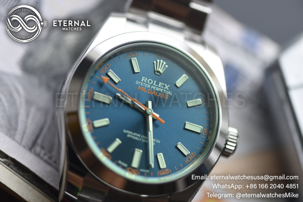 Rolex - Milgauss 116400GV 40mm SS/SS Blue Dial VSF VS3131