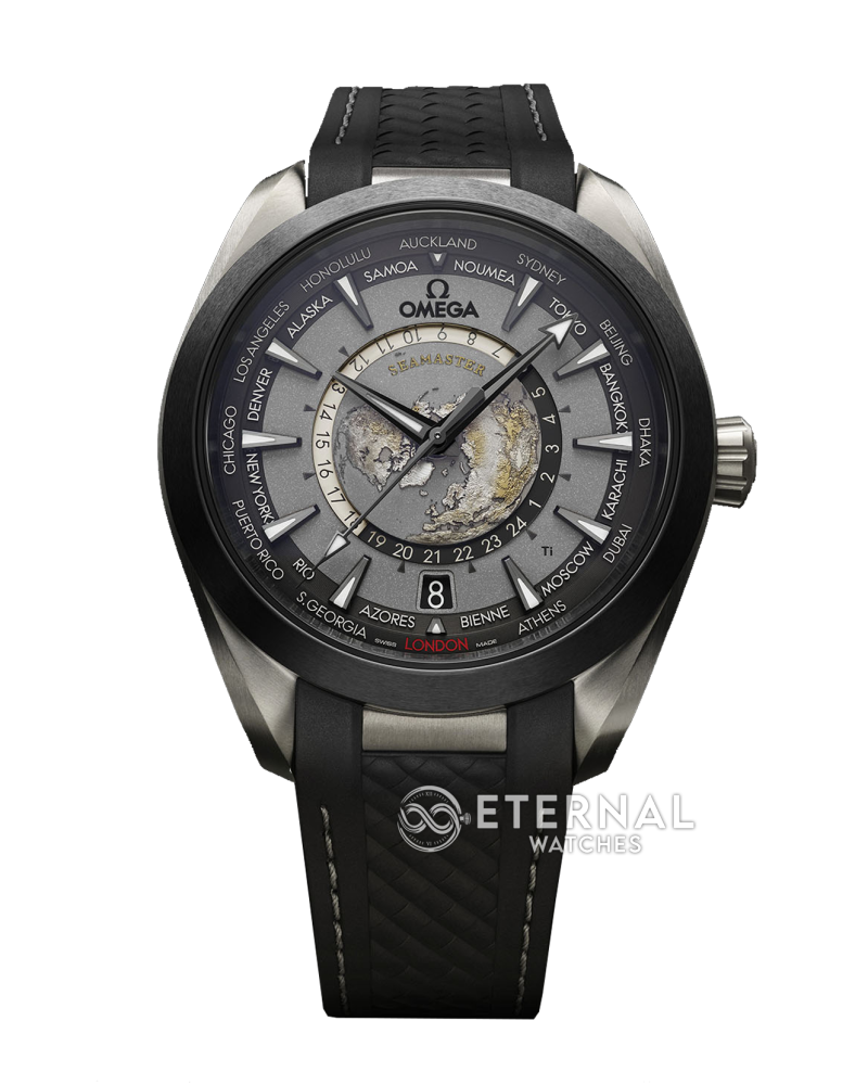 OMEGA - Seamaster Aqua Terra 150M World-Timer 43mm Ti/RU Grey Dial VSF A8938