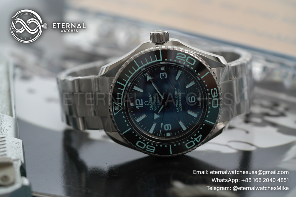 OMEGA - Seamaster Planet Ocean Ultra Deep 'Challenger' 45.5mm SS/SS Blue Dial VRF A8912