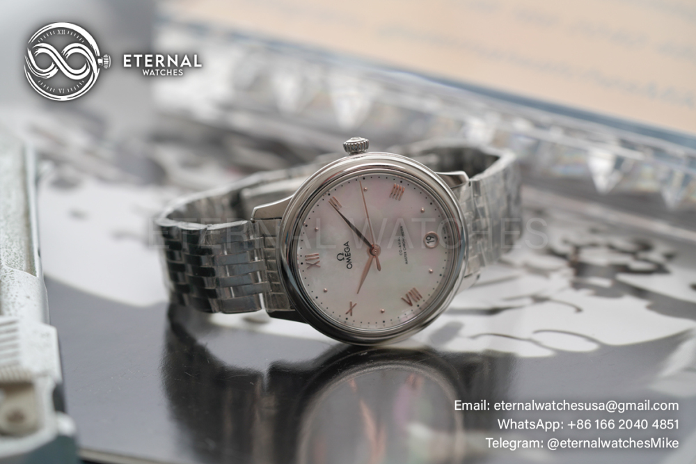 OMEGA - De Ville Prestige Ladies 34mm SS/SS White Mop Dial VSF A8800