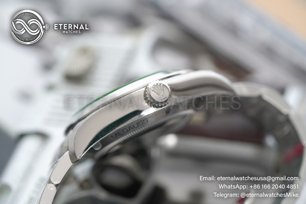ROLEX - Milgauss 116400GV 40mm SS/SS Black Dial Green Crystal VSF VS3131
