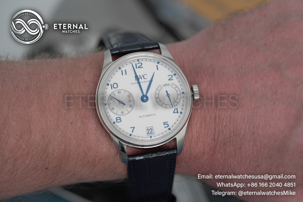 IWC - Portugieser 7 Days 2024 42mm SS/LE White/Blue APS A52010