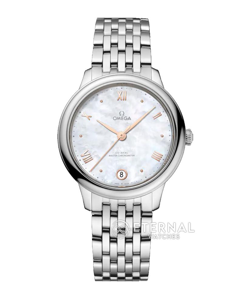 OMEGA - De Ville Prestige Ladies 34mm SS/SS White Mop Dial VSF A8800