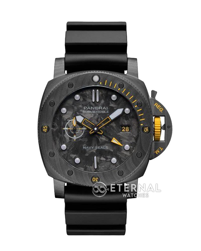 PANERAI - Submersible PAM1324 44mm Carbon/RU Black Dial VSF P9011