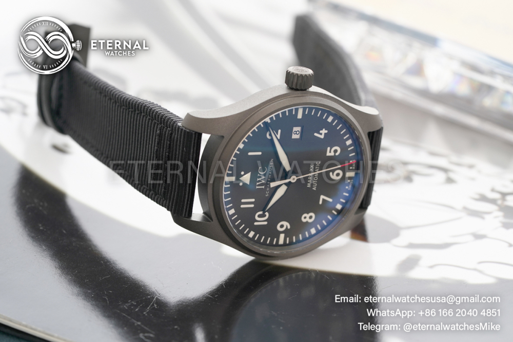 IWC - Pilots Watch Top Gun 41mm CER/NY Black Dial V7 A2892