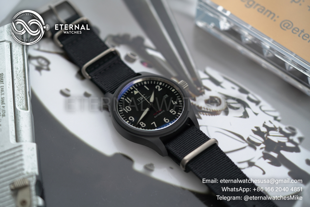 IWC - Pilots Watch Top Gun 41mm CER/NY Black Dial V7F A32111