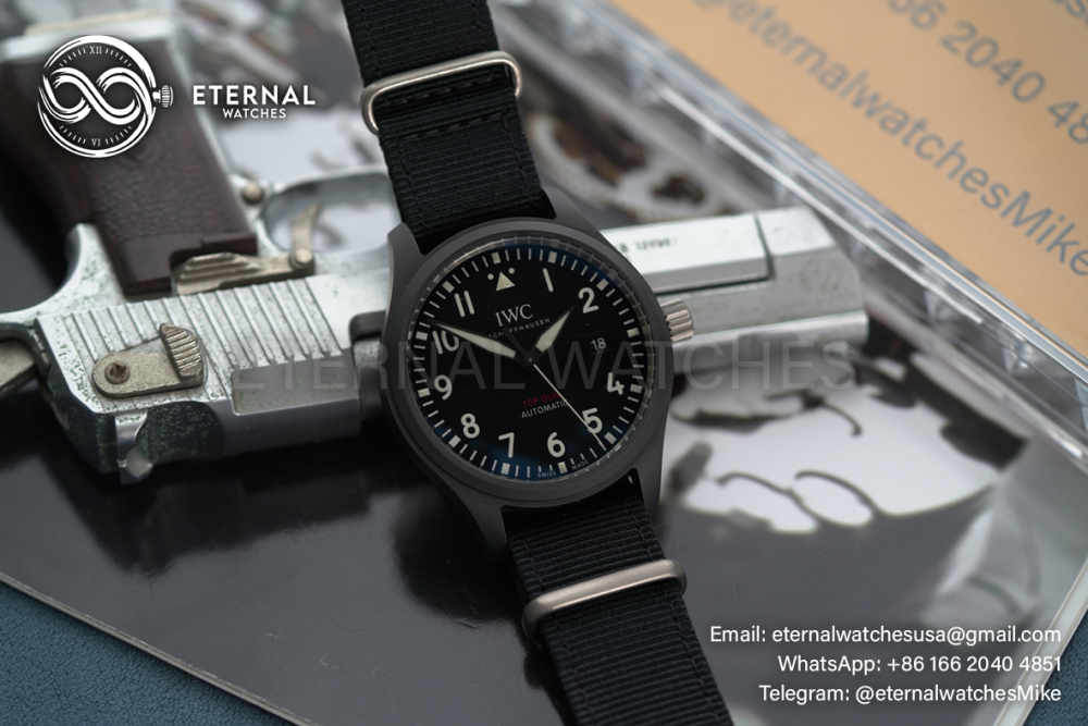 IWC - Pilots Watch Top Gun 41mm CER/NY Black Dial V7F A32111
