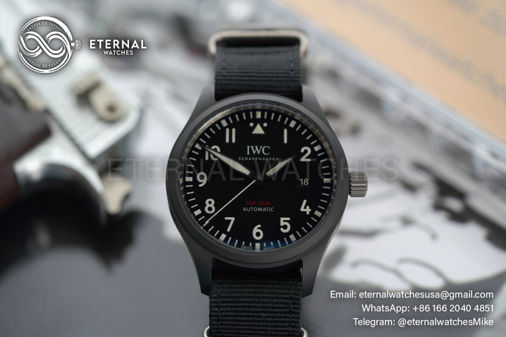 IWC - Pilots Watch Top Gun 41mm CER/NY Black Dial V7F A32111