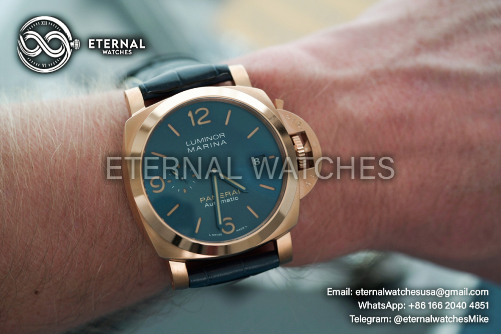 PANERAI - Luminor Marina PAM1114 44mm RG/LE Blue VSF P9010