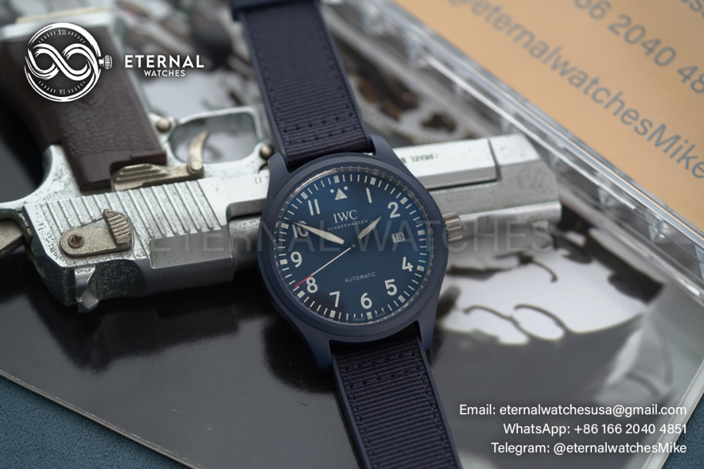 IWC - Pilots Watch Mark XVIII 41mm Laureus Sport for Good CER/NY Blue Dial V7F A2892