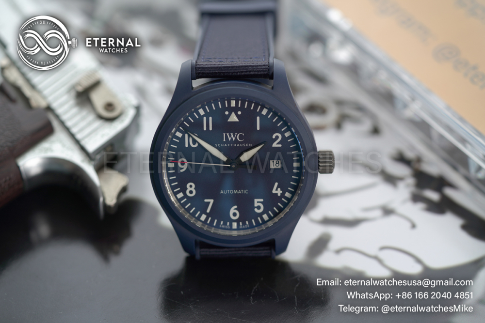 IWC - Pilots Watch Mark XVIII 41mm Laureus Sport for Good CER/NY Blue Dial V7F A2892