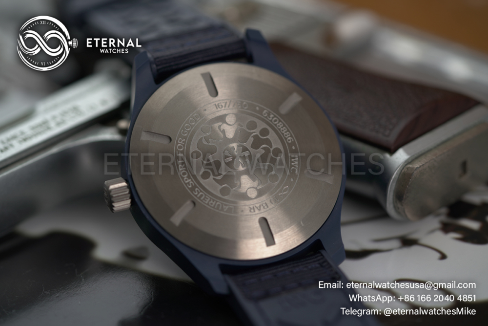 IWC - Pilots Watch Mark XVIII 41mm Laureus Sport for Good CER/NY Blue Dial V7F A2892