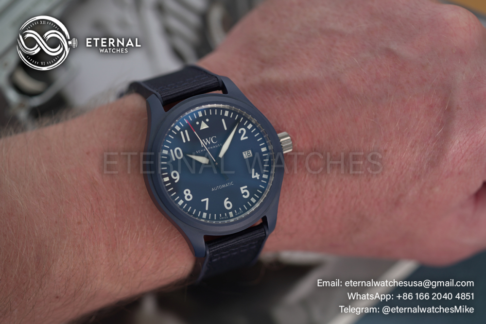 IWC - Pilots Watch Mark XVIII 41mm Laureus Sport for Good CER/NY Blue Dial V7F A2892