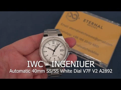 IWC - Ingeniuer Automatic 40mm SS/SS White Dial V7F V2 A2892