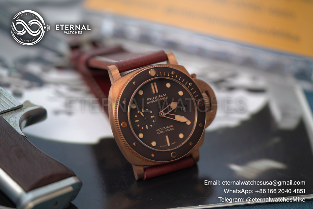 PANERAI - Submersible PAM968 47mm Bronzo/LE Brown Dial VSF P9010 Super Clone