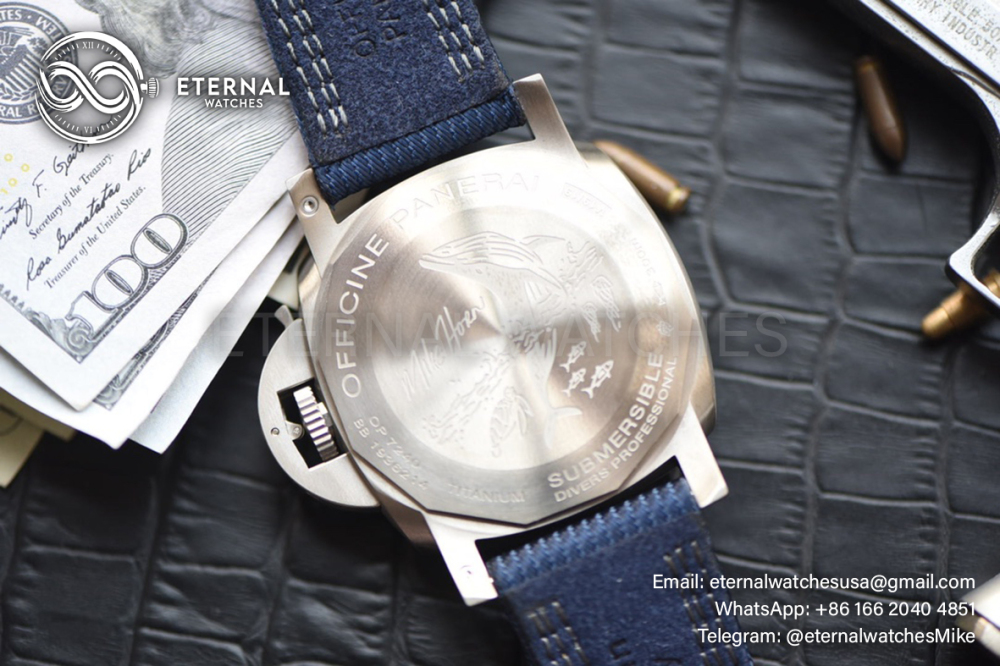 PANERAI - PAM985 Mike Horn Submersible Blue TI/NY VSF P9010