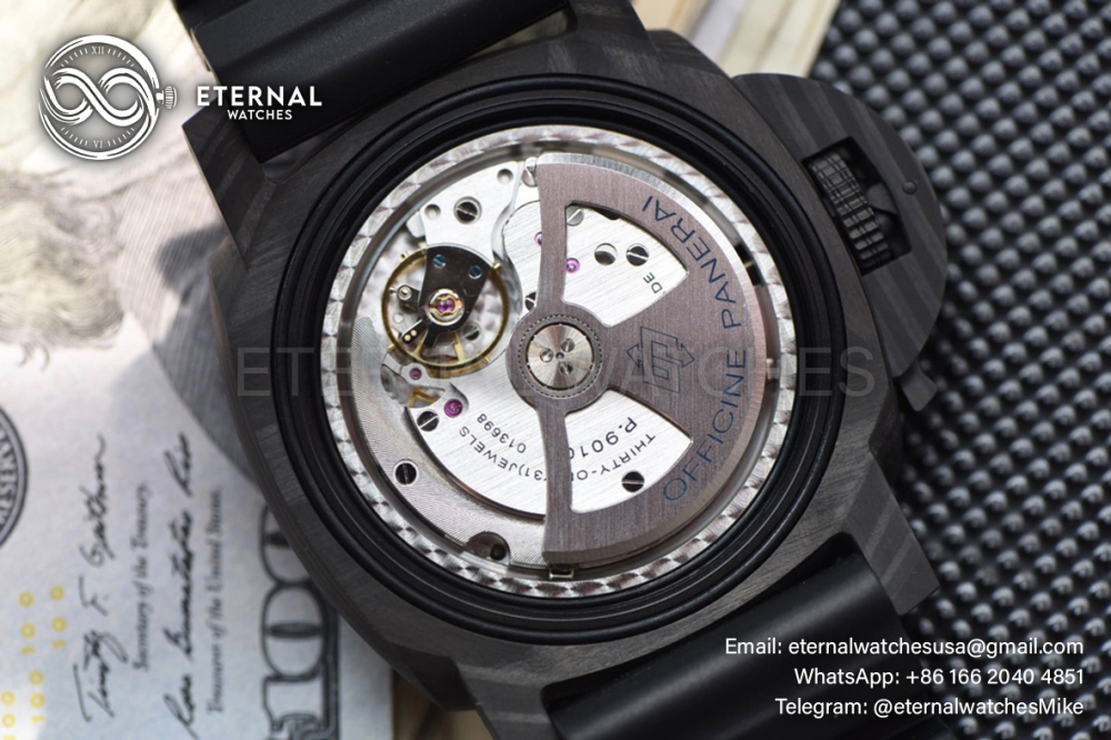 PANERAI - Submersible Pam1616 47mm Carbon/RU Black Dial VSF P9010