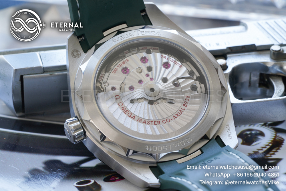 OMEGA - Sea Master Aqua Terra 150M 43mm Worldtimer SS/RU Green Dial VSF A8938