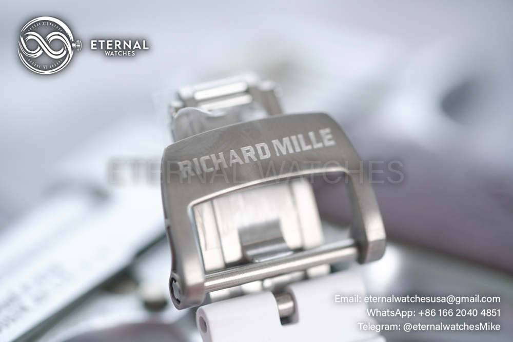RICHARD MILLE - Super Clone RM055 White NTPT/RU Skeleton Dial UOKF RMUL2