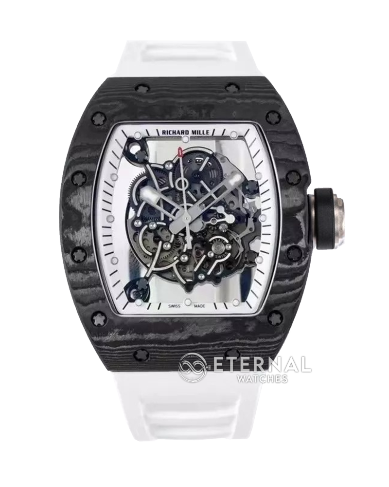 RICHARD MILLE - Super Clone RM055 White NTPT/RU Skeleton Dial UOKF RMUL2