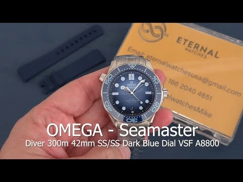 OMEGA - Seamaster Diver 300m 42mm SS/SS Dark Blue Dial VSF A8800