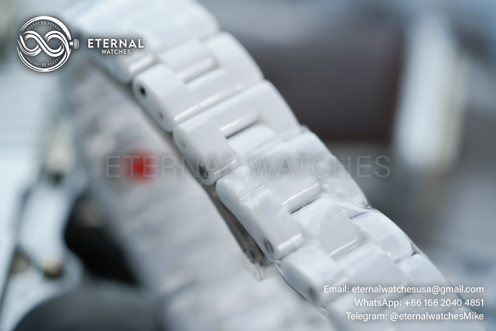 CHANEL - J12 Ladies 33mm Ceramic/Cer Mop/Diamond XF Swiss Quartz