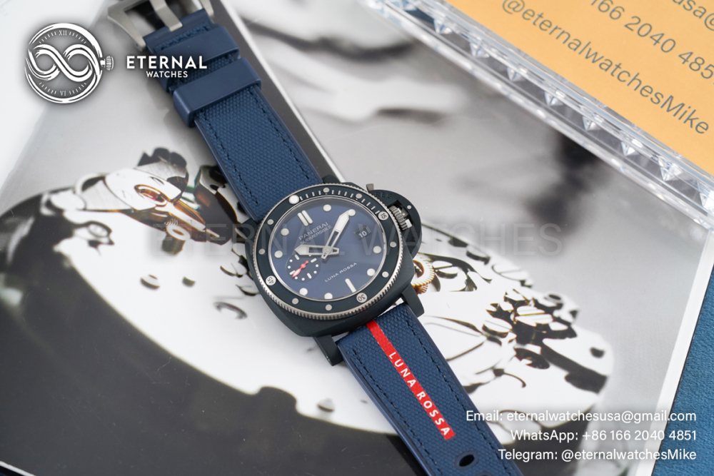 PANERAI - Submersible PAM1466 Luna Rossa 44mm TI/CE Blue Dial VSF P900