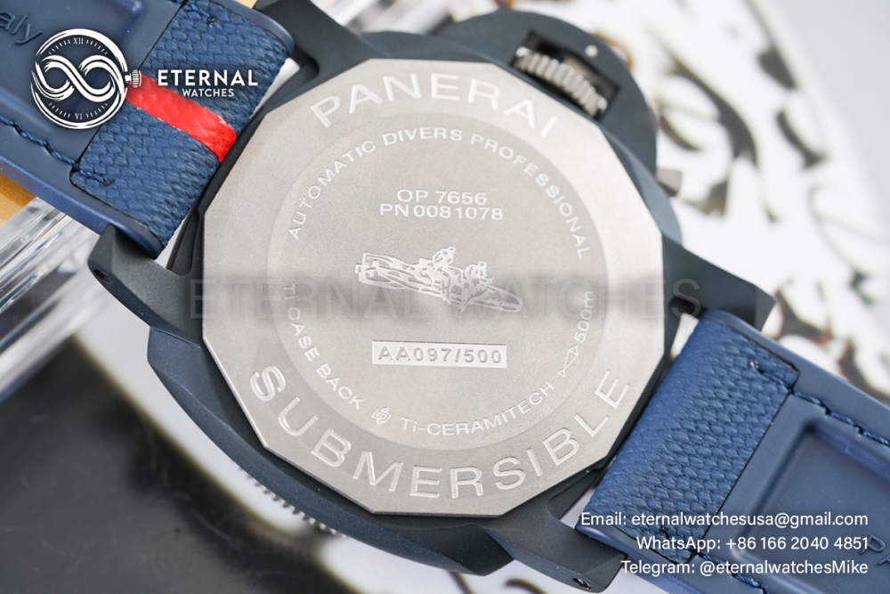 PANERAI - Submersible PAM1466 Luna Rossa 44mm TI/CE Blue Dial VSF P900