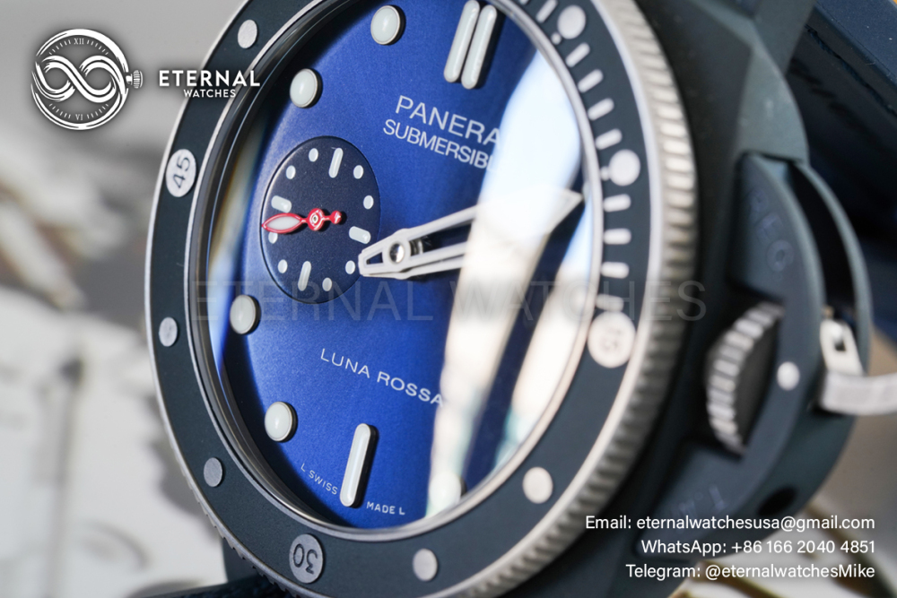 PANERAI - Submersible PAM1466 Luna Rossa 44mm TI/CE Blue Dial VSF P900