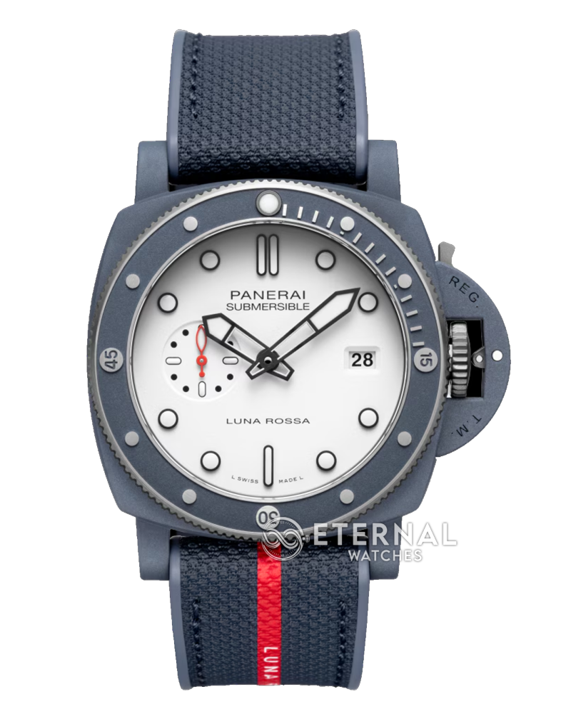 PANERAI - Submersible PAM1543 Luna Rossa 44mm TI/CE White Dial VSF P900