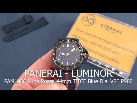 PANERAI - Submersible PAM1466 Luna Rossa 44mm TI/CE Blue Dial VSF P900