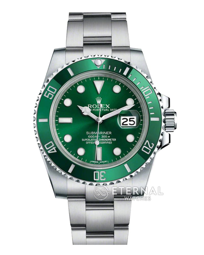 ROLEX - Submariner 116610LV Hulk 40mm SS/SS Green Dial Clean VS3135