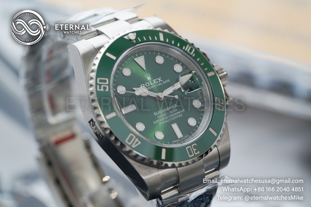 ROLEX - Submariner 116610LV Hulk 40mm SS/SS Green Dial Clean VS3135
