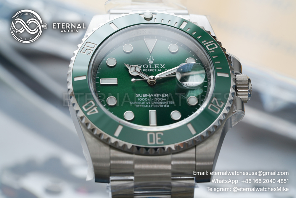 ROLEX - Submariner 116610LV Hulk 40mm SS/SS Green Dial Clean VS3135
