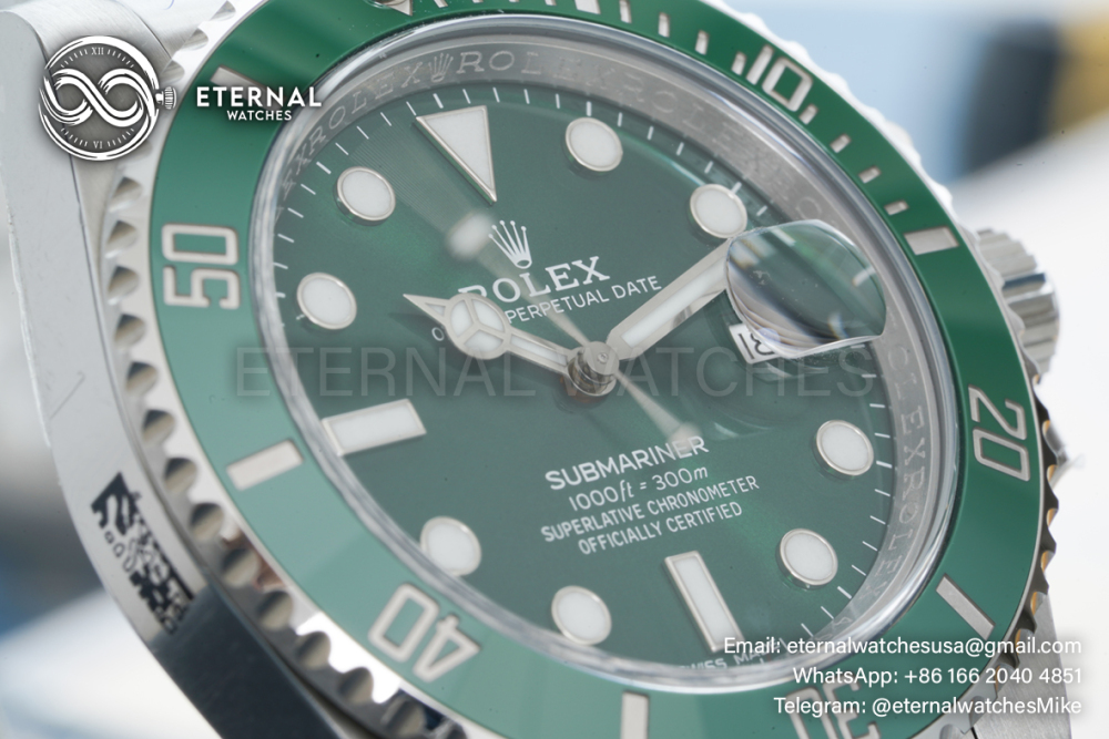 ROLEX - Submariner 116610LV Hulk 40mm SS/SS Green Dial Clean VS3135