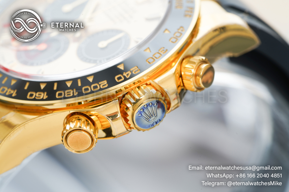ROLEX - Super Clone Daytona 126518 40mm YG/RU Gold/Black Clean SH4131