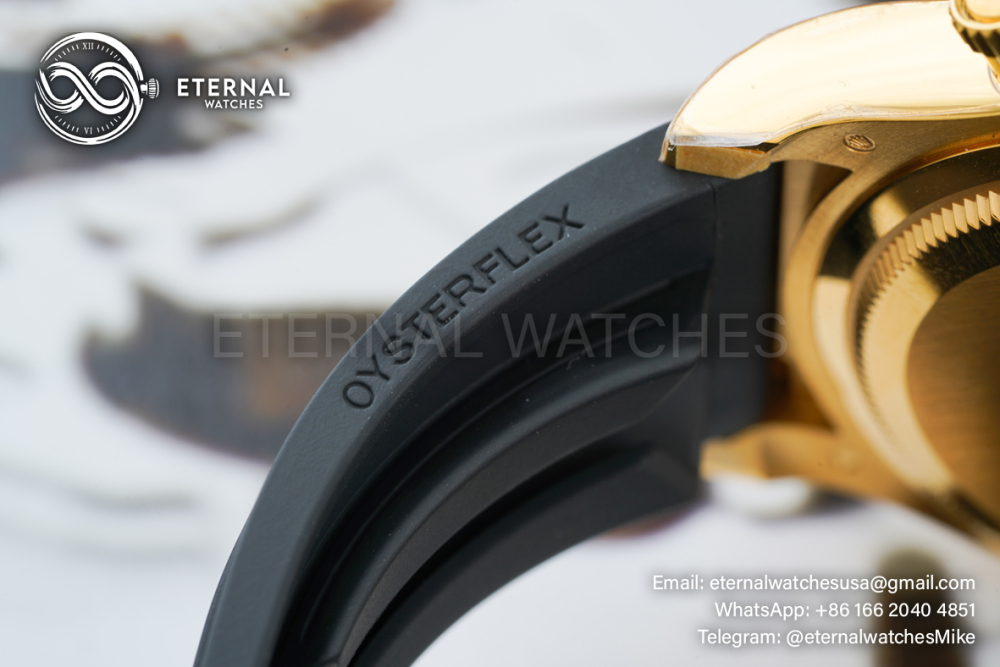 ROLEX - Super Clone Daytona 126518 40mm YG/RU Gold/Black Clean SH4131
