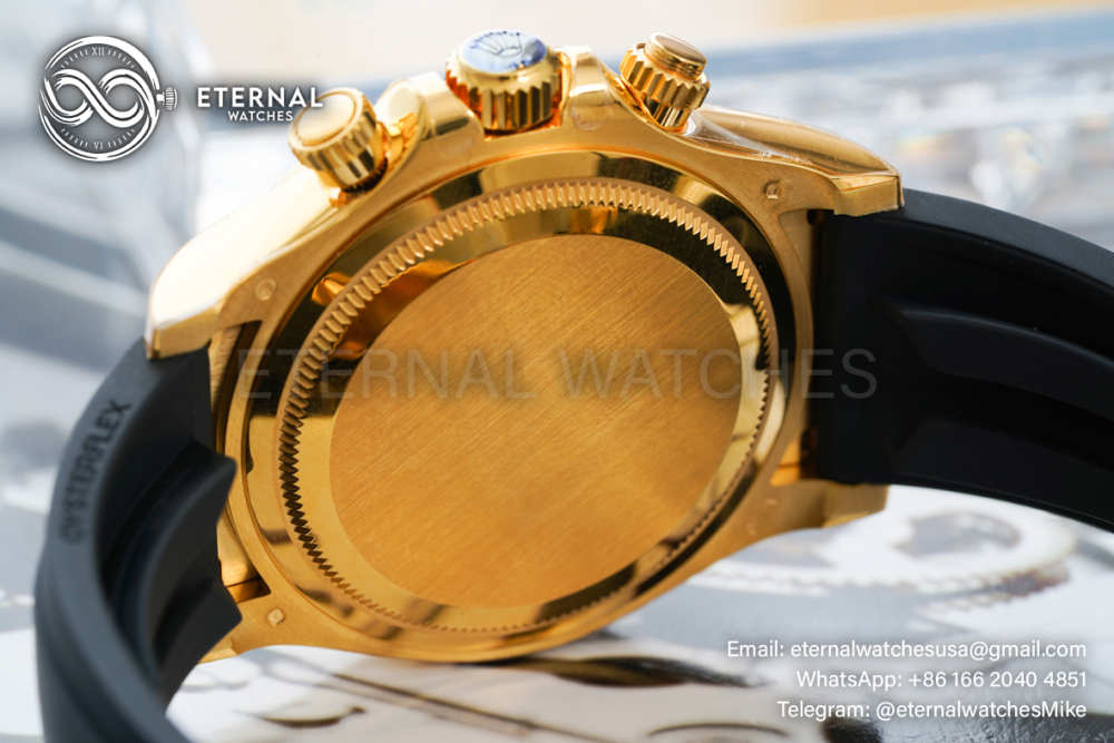 ROLEX - Super Clone Daytona 126518 40mm YG/RU Gold/Black Clean SH4131