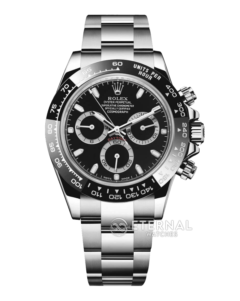 ROLEX - Super Clone Daytona 116500 40mm SS/SS Black Dial Clean DD4130