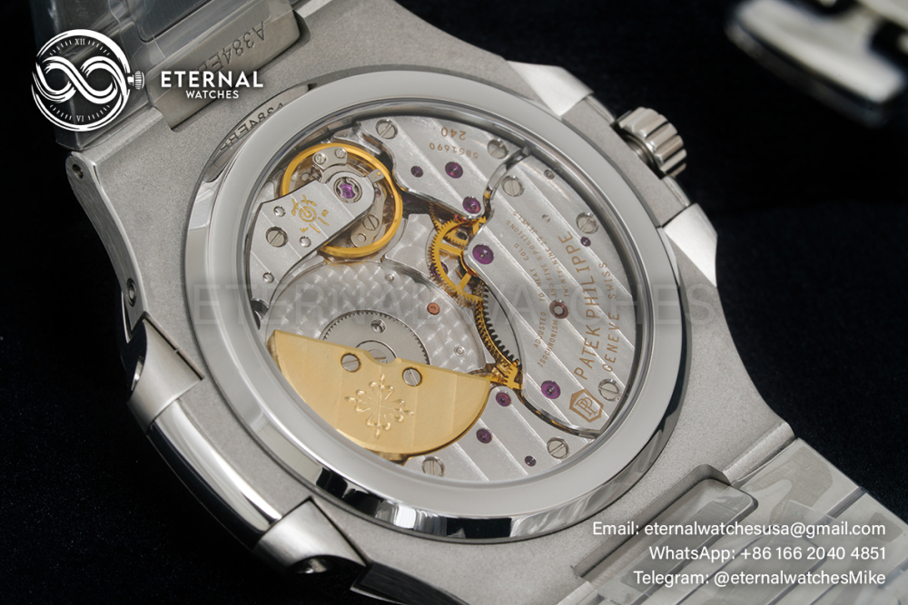 PATEK PHILIPPE - Super Clone Nautilus 40mm 5712 SS/SS Blue/Stk PPF V3 A240