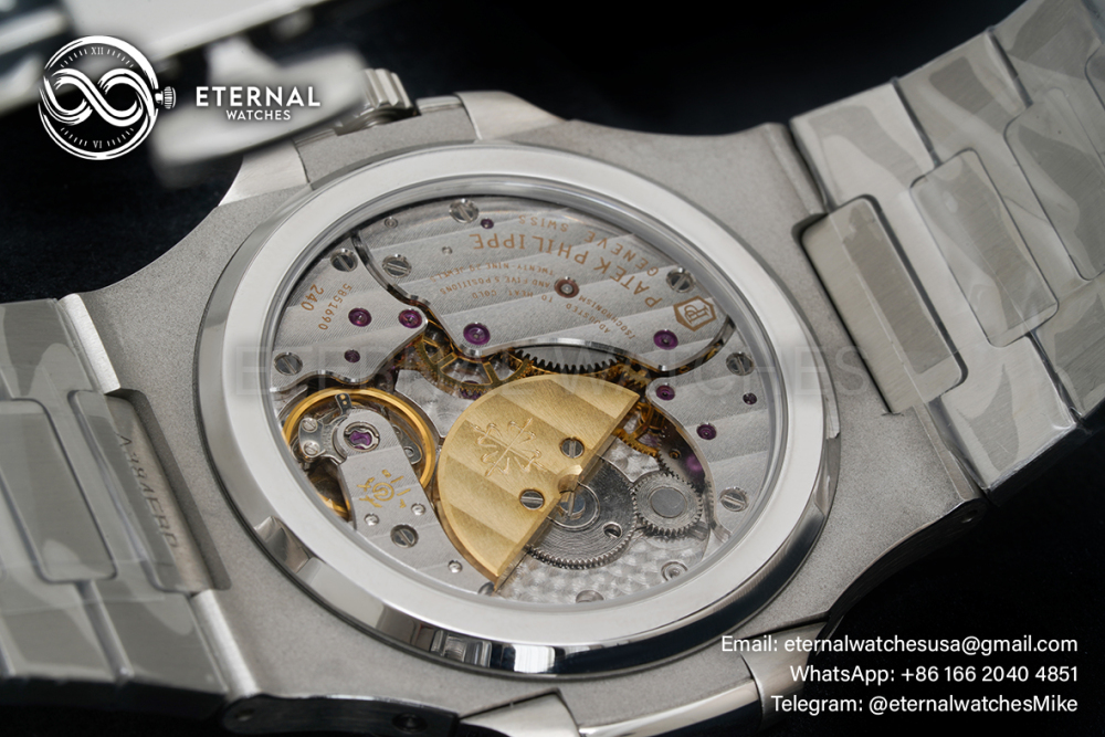 PATEK PHILIPPE - Super Clone Nautilus 40mm 5712 SS/SS Blue/Stk PPF V3 A240