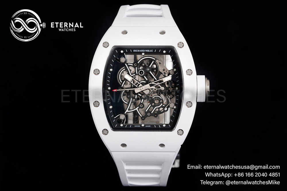 RICHARD MILLE - VAUCHER SUPER CLONE RM055 Bubba Watson White NTPT APSF