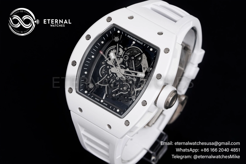 RICHARD MILLE - VAUCHER SUPER CLONE RM055 Bubba Watson White NTPT APSF