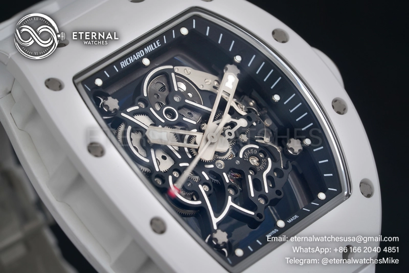 RICHARD MILLE - VAUCHER SUPER CLONE RM055 Bubba Watson White NTPT APSF