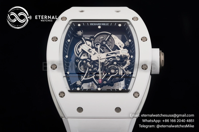 RICHARD MILLE - VAUCHER SUPER CLONE RM055 Bubba Watson White NTPT APSF