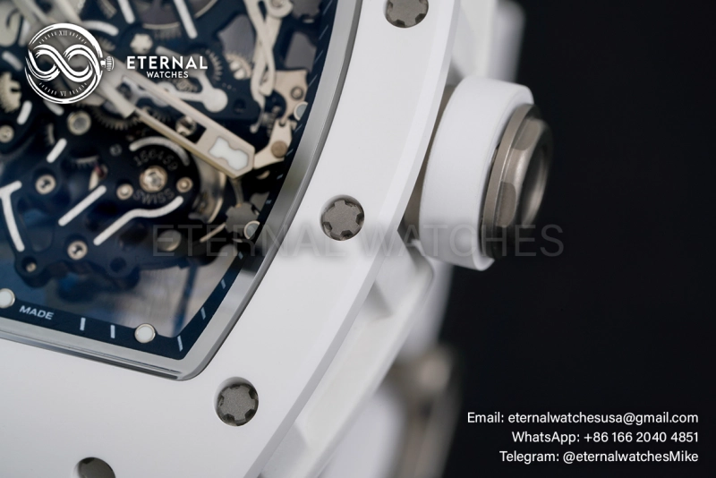 RICHARD MILLE - VAUCHER SUPER CLONE RM055 Bubba Watson White NTPT APSF