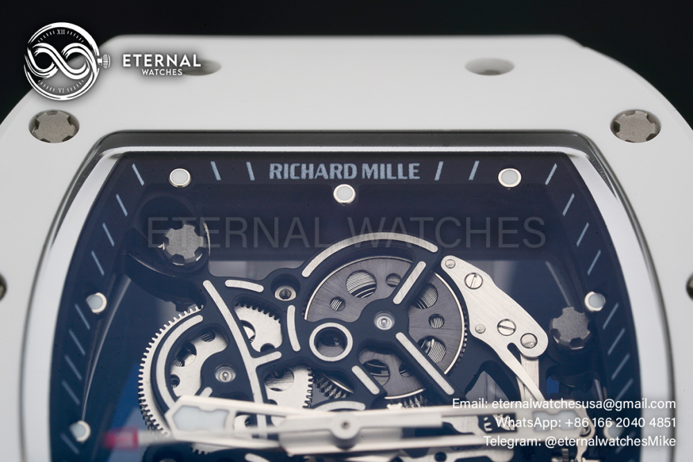 RICHARD MILLE - VAUCHER SUPER CLONE RM055 Bubba Watson White NTPT APSF