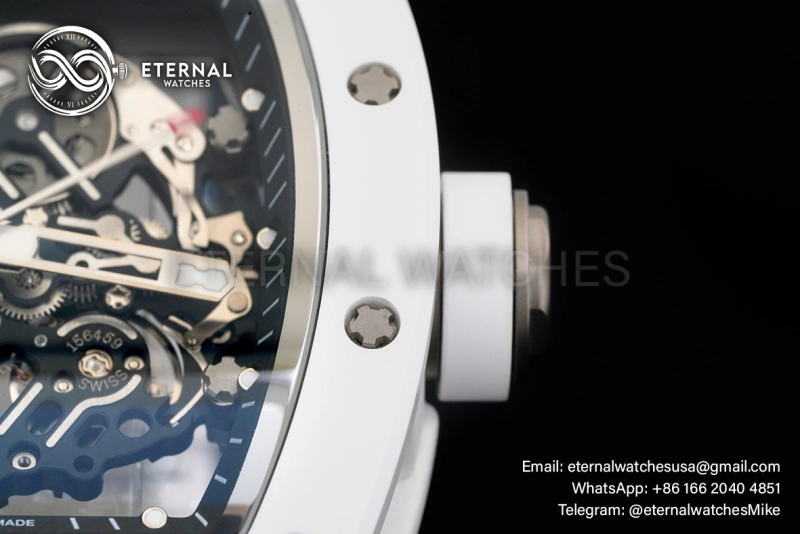 RICHARD MILLE - VAUCHER SUPER CLONE RM055 Bubba Watson White NTPT APSF